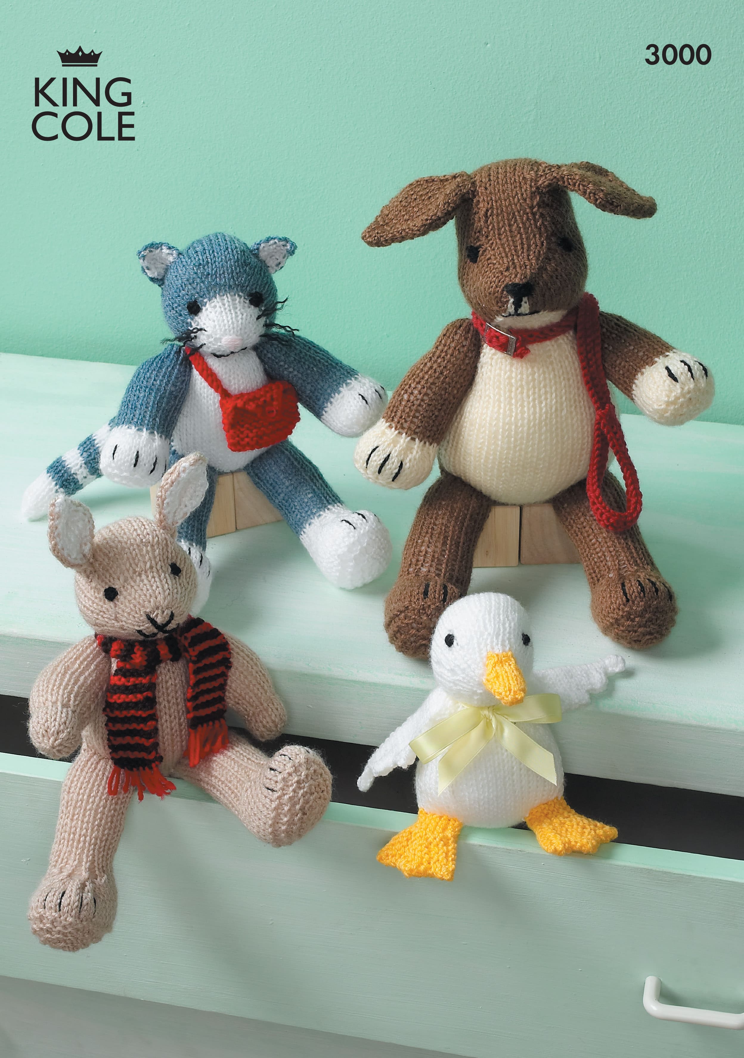 Easy to Follow Toys Knitted in Various King Cole DK Knitting Patterns