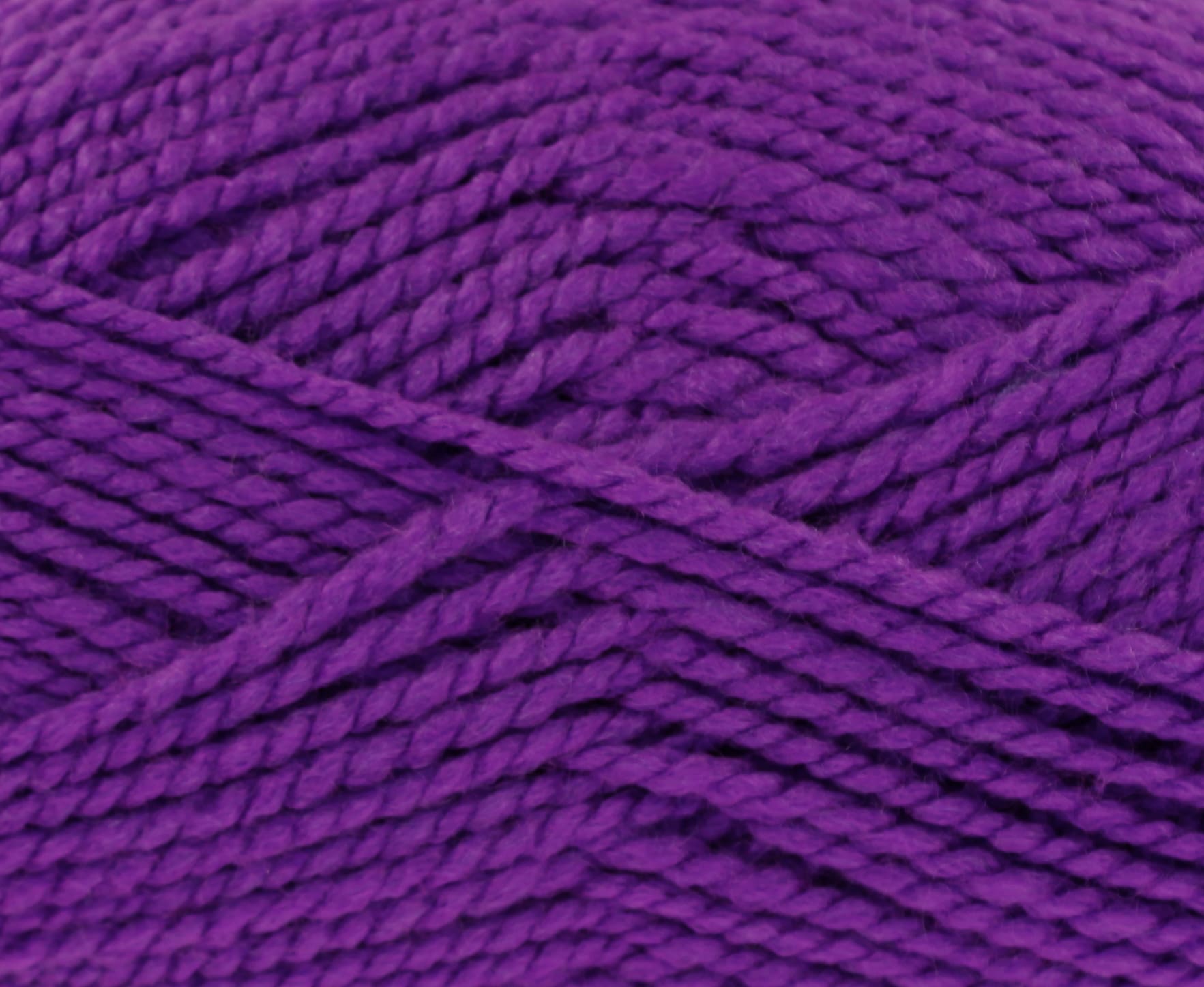 Chunky Yarn: Purple Big Value Chunky Yarn. 100g Ball of King Cole Big Value Chunky  Yarn in Purple 