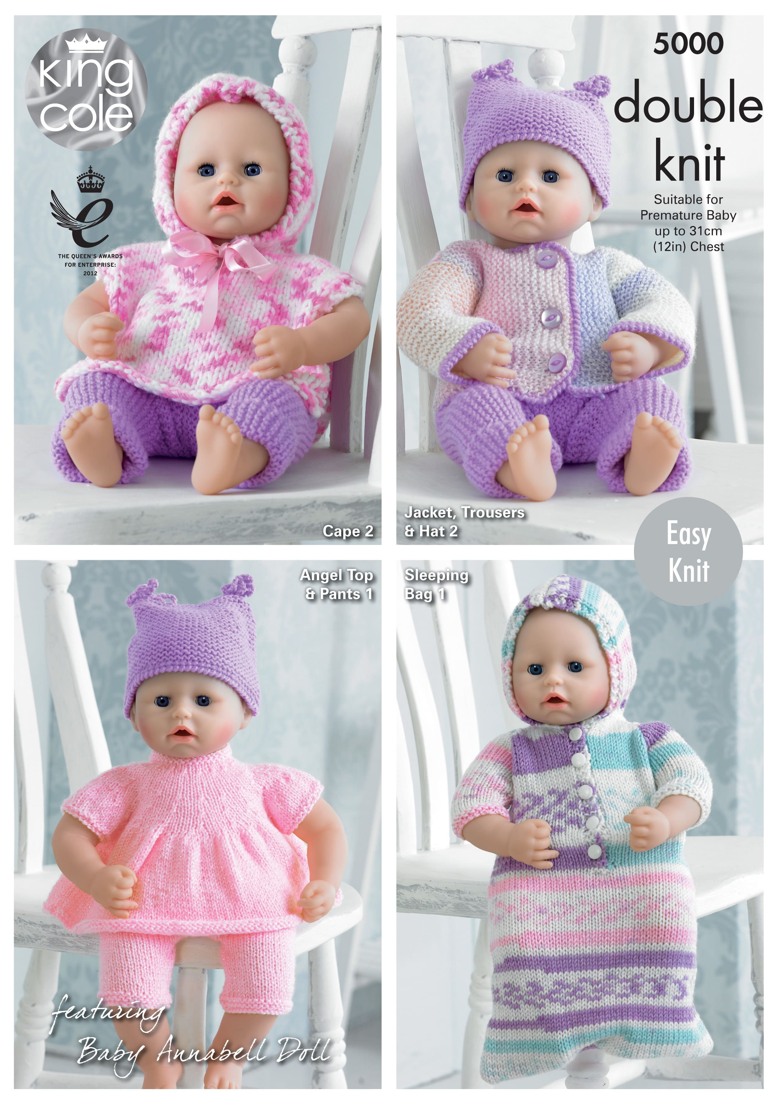 Easy to Follow Dolls Clothes Knitted with Various King