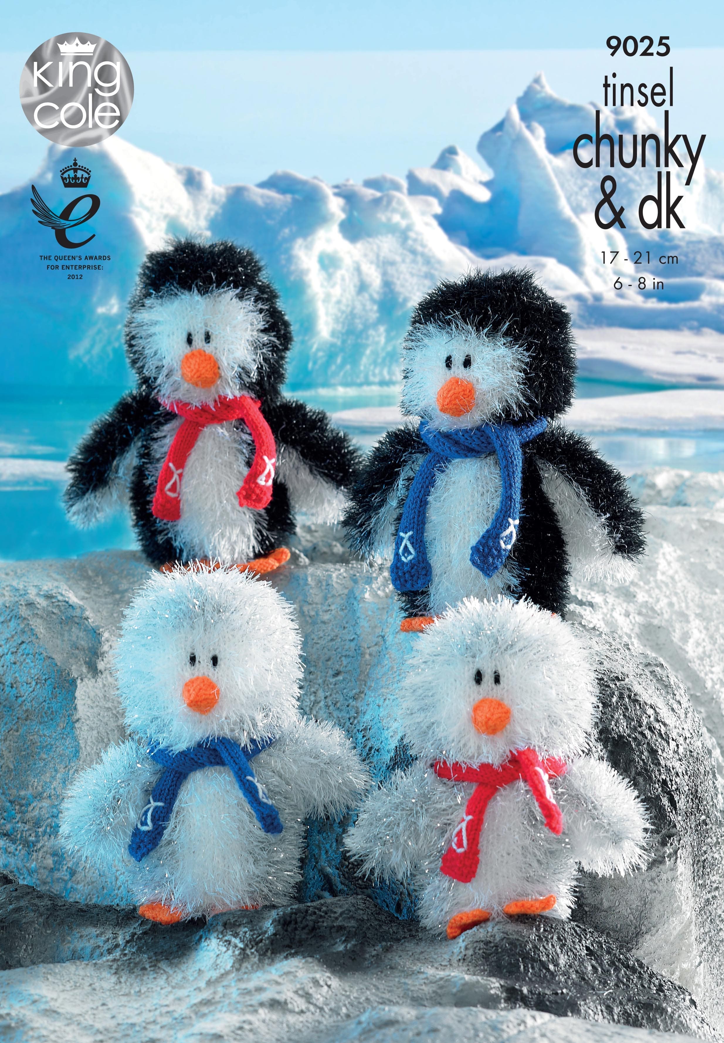 Easy to Follow Penguins Knitted with Tinsel Chunky
