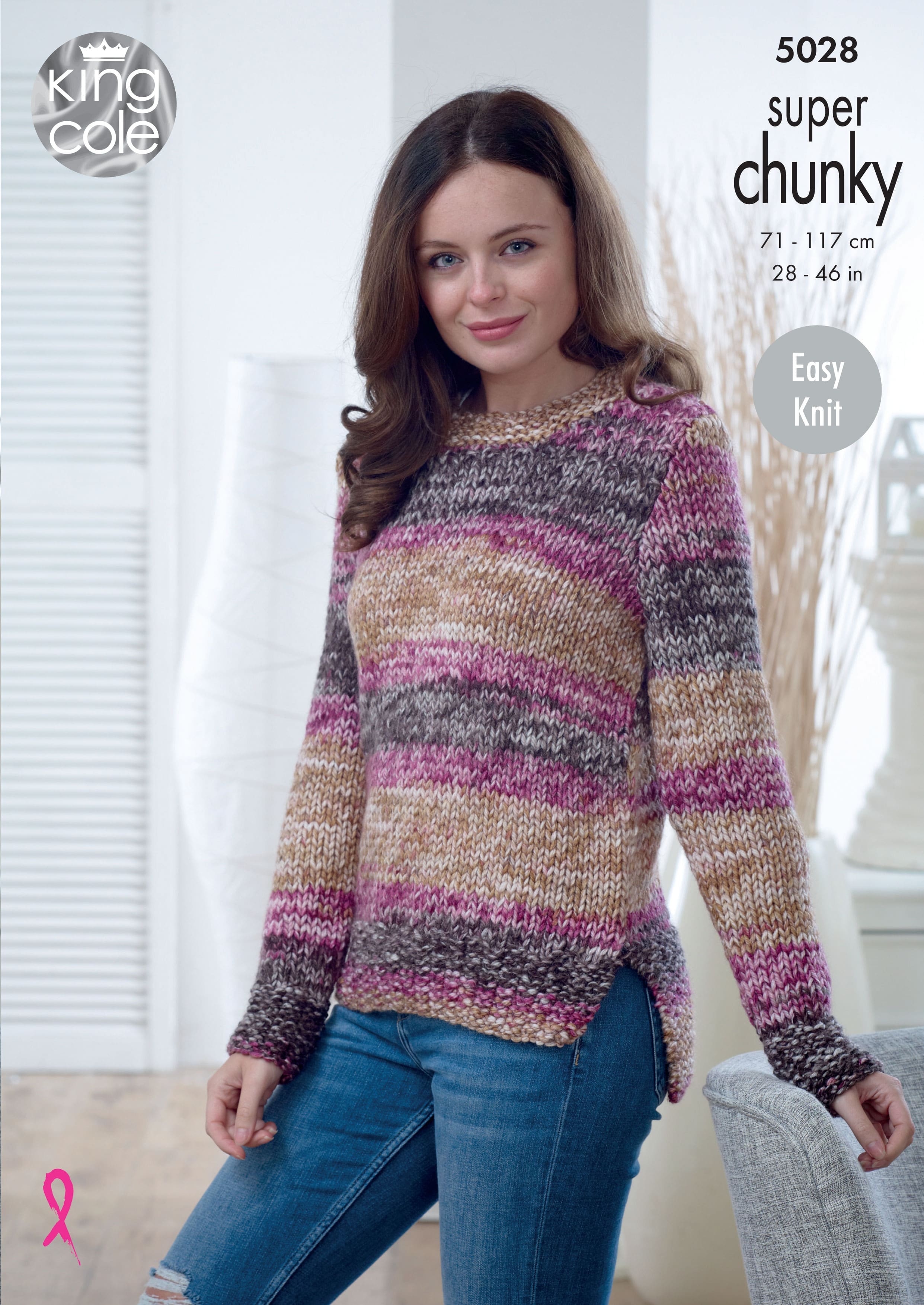 Easy to Follow Sweater & Cardigan Knitted in Big Value Super Chunky