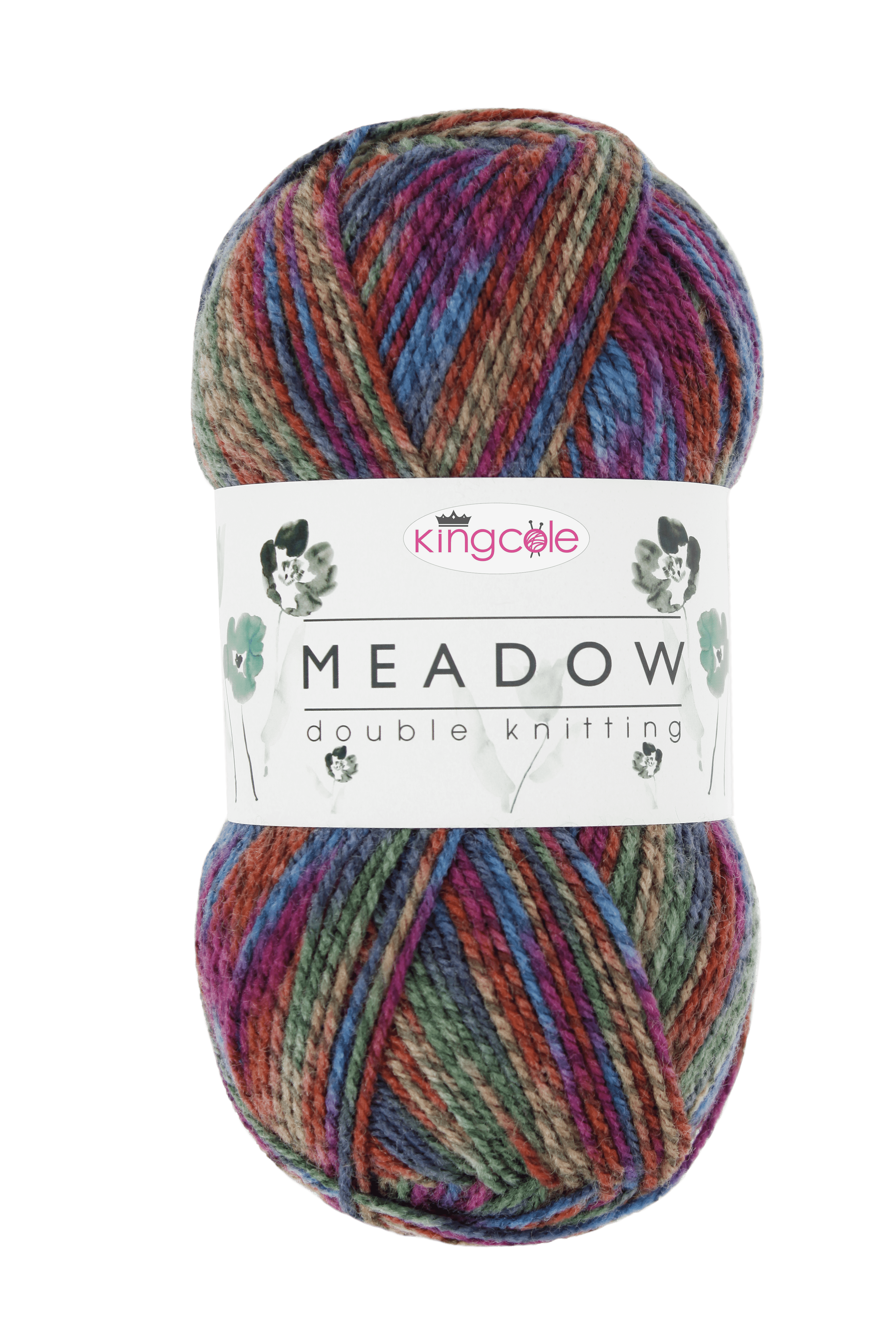 DK 1x King Cole Meadow DK Print 100% Premium Acrylic Crochet Knitting Yarn 100g 