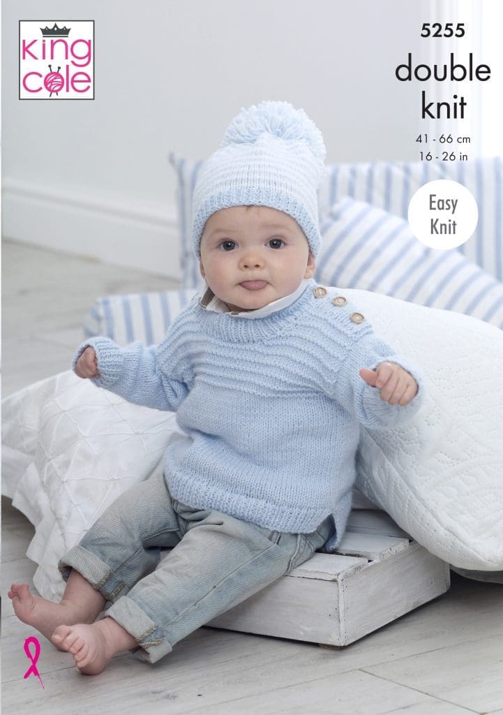 KCP-3680 King Cole Childrens Sweaters Big valeur Knitting Pattern 3680 DK 