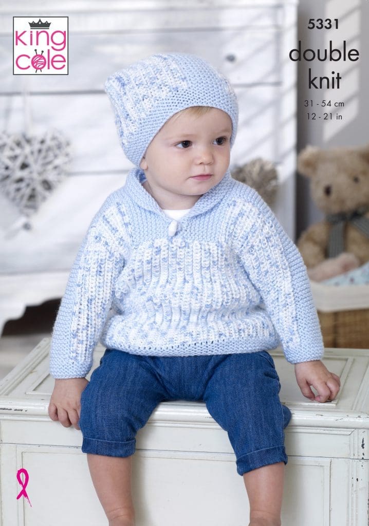 Easy to Follow Sweaters, Gilet & Hat Knitted in Cherish Dash DK ...