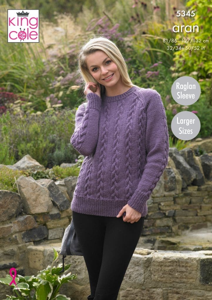Easy to Follow Sweater & Cardigan Knitted in Fashion Aran Knitting ...