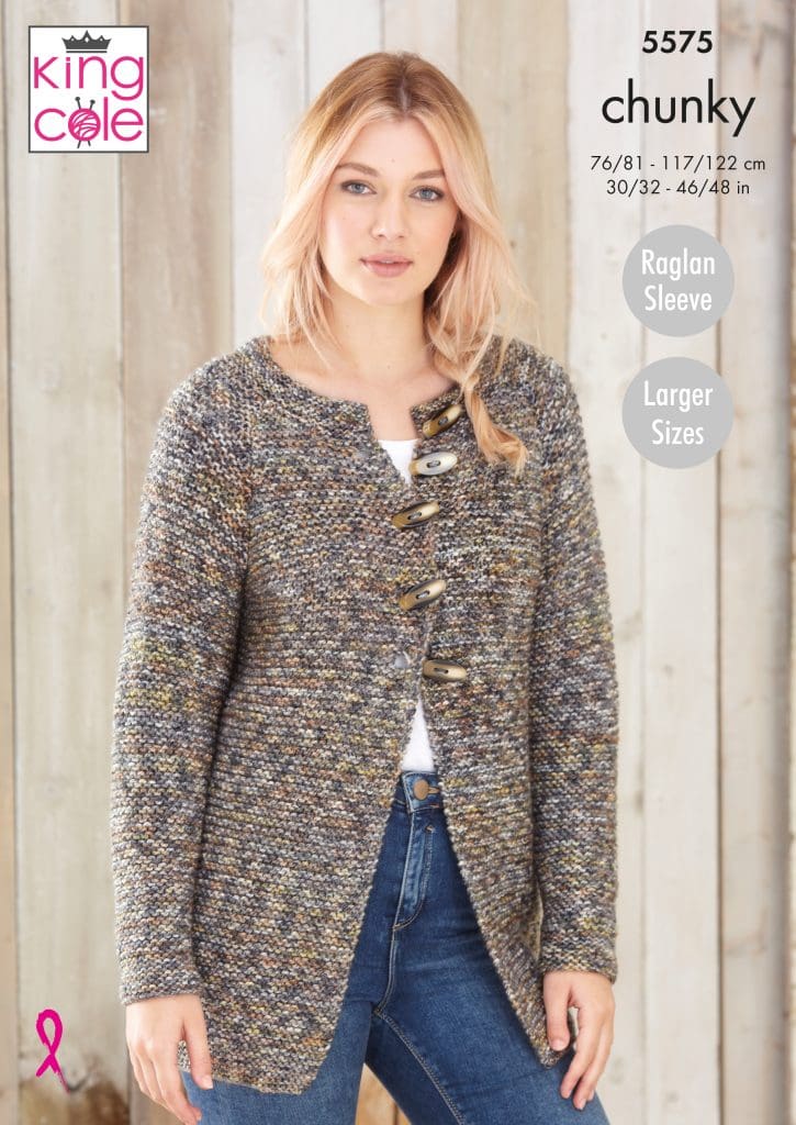 Easy to Follow Sweater & Cardigan Knitted in Shadow Chunky Knitting ...