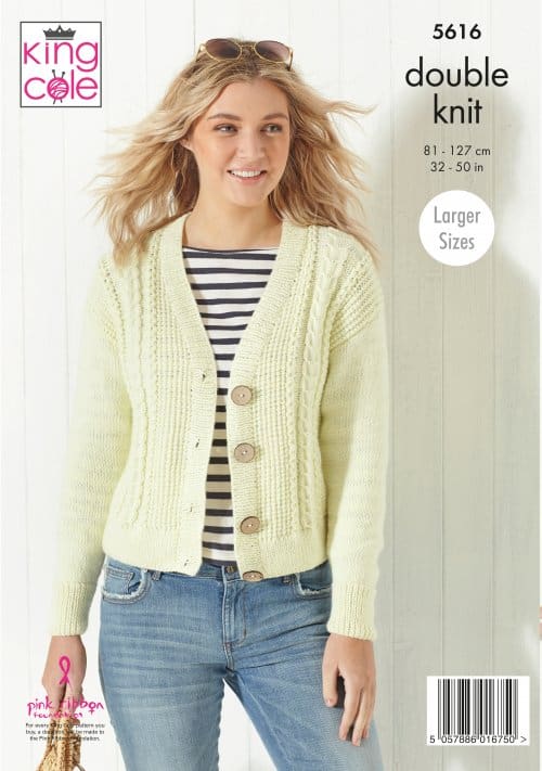 Easy to Follow Ladies Cardigans Knitted in Paradise