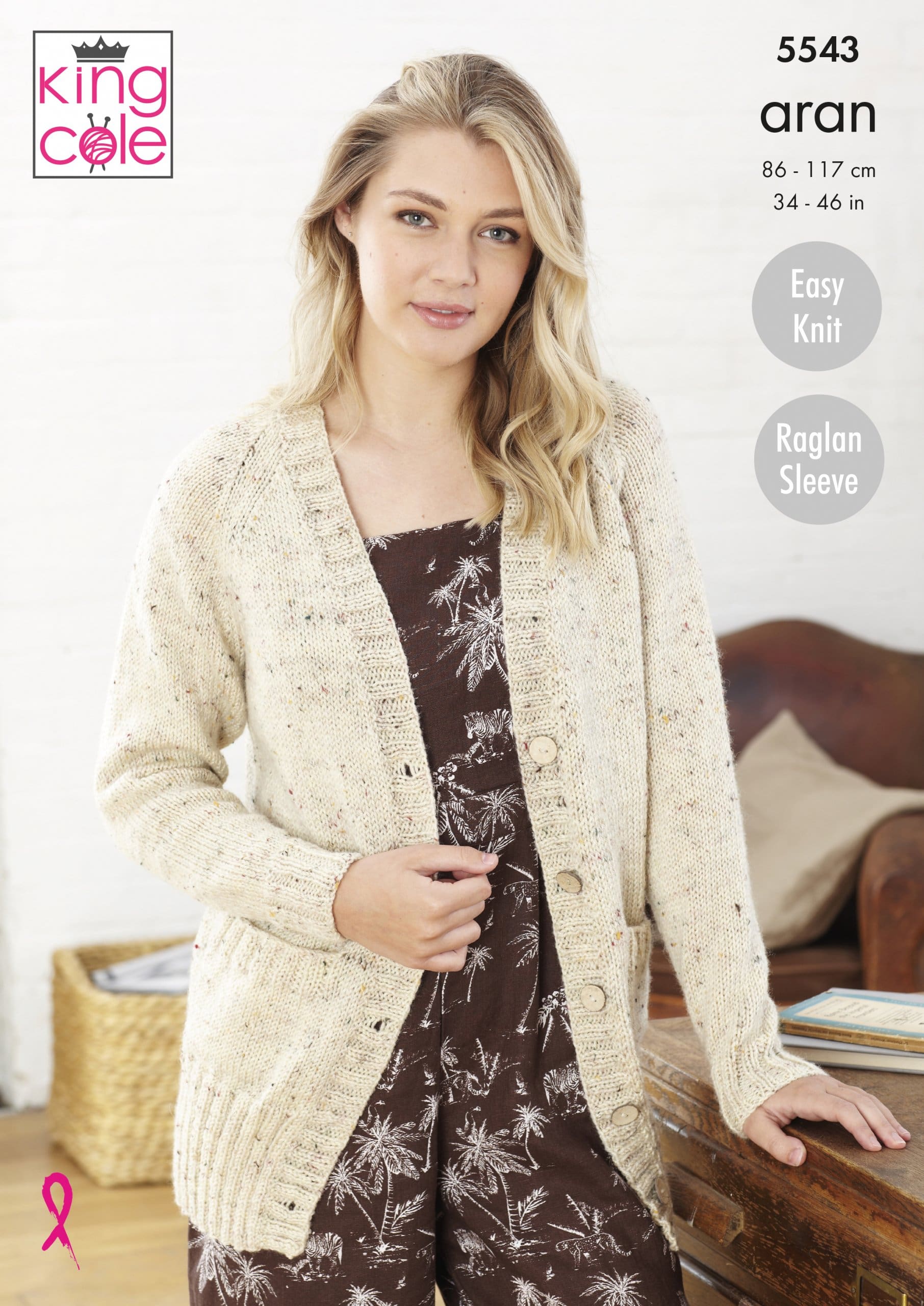 Easy to Follow Cardigan & Sweater Knitted in Fashion Aran Knitting ...