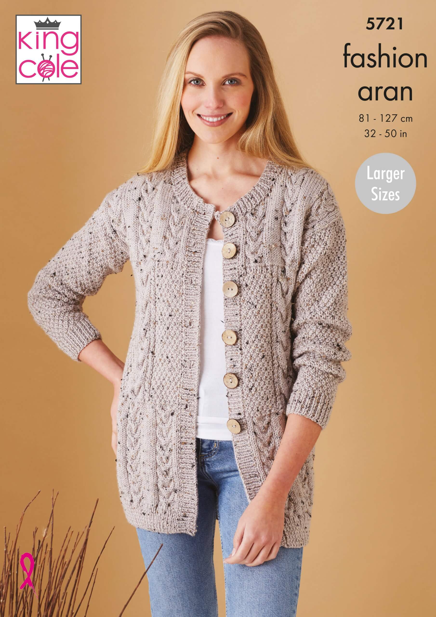 Easy to Follow Waistcoat & Jacket Knitted in Fashion Aran Knitting ...