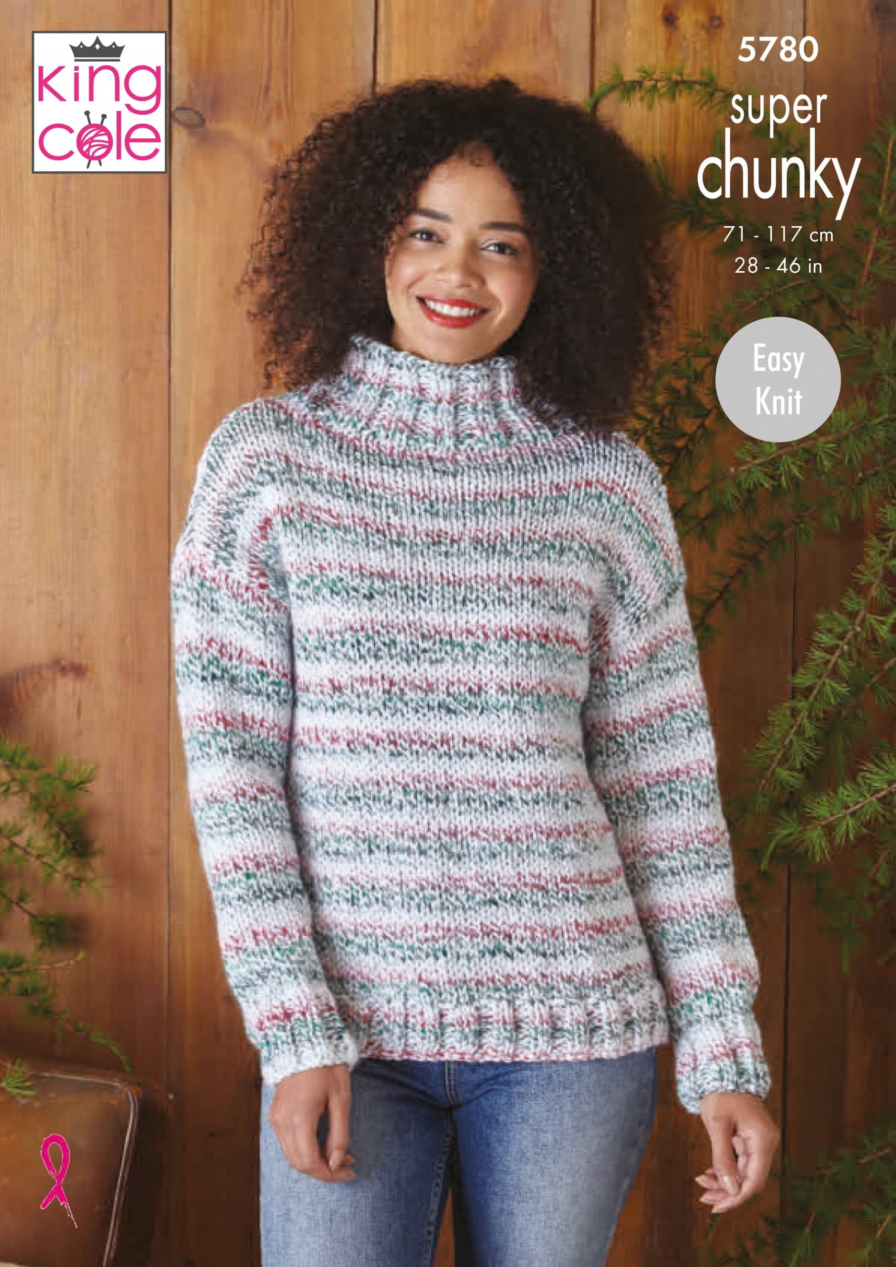 Easy to Follow Cardigan & Sweater Knitted in Christmas Super Chunky