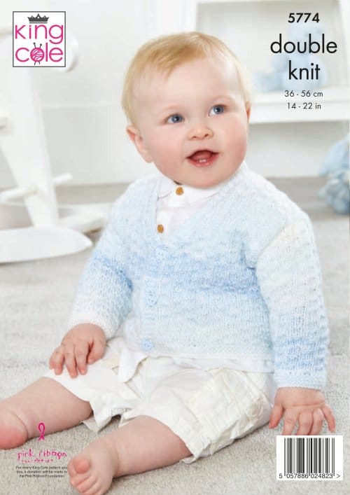 Easy to Follow Collared and V Neck Cardigans: Knitted in Baby Pure DK ...