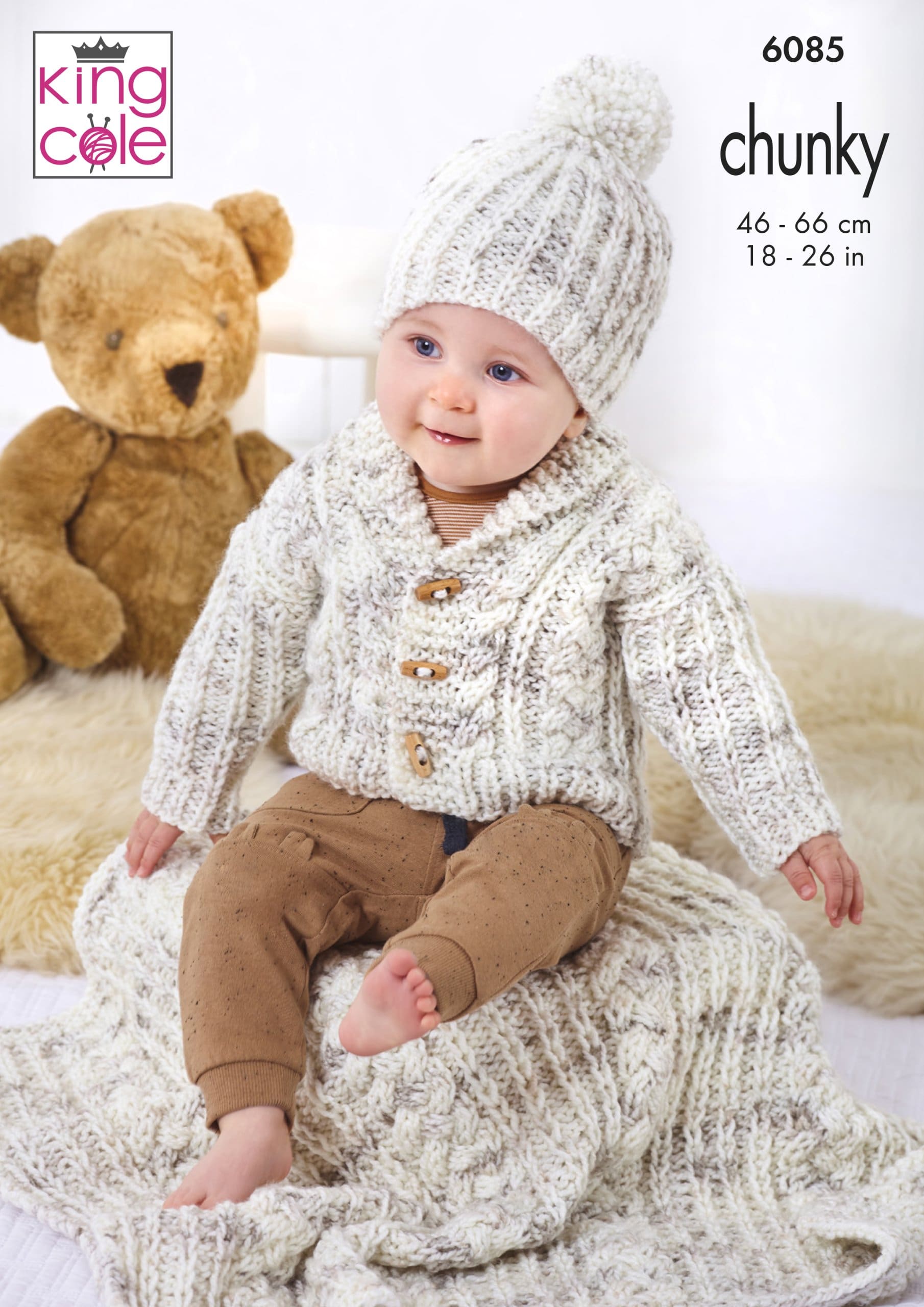 Easy to Follow Jacket, Cardigan, Gilet, Hat & Blanket Knitted in Bumble ...