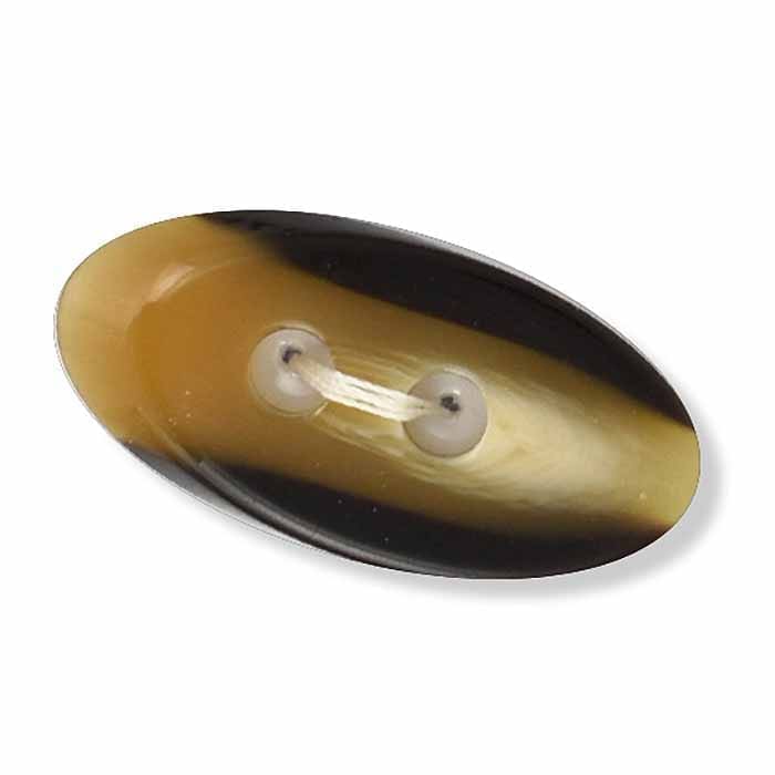 Oval Button - Beige (40mm)