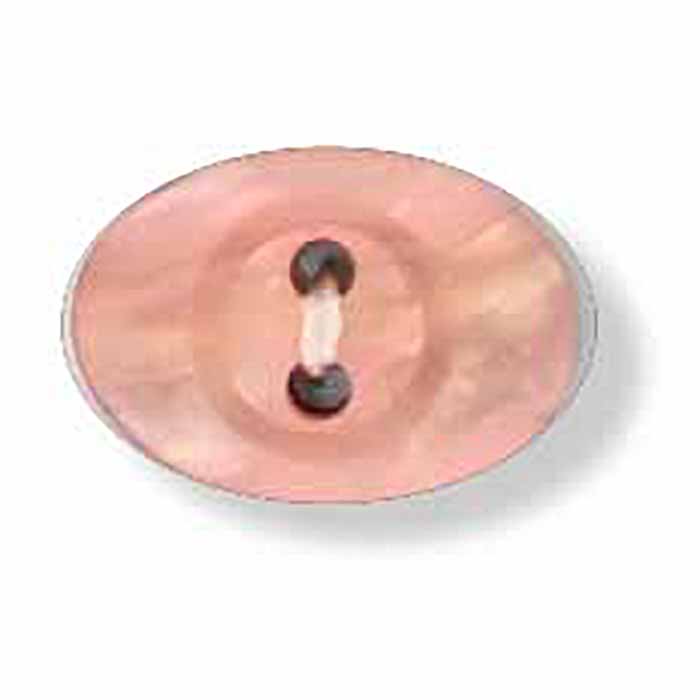 Oval Shell Effect Button - Pink (24 ligne) | King Cole