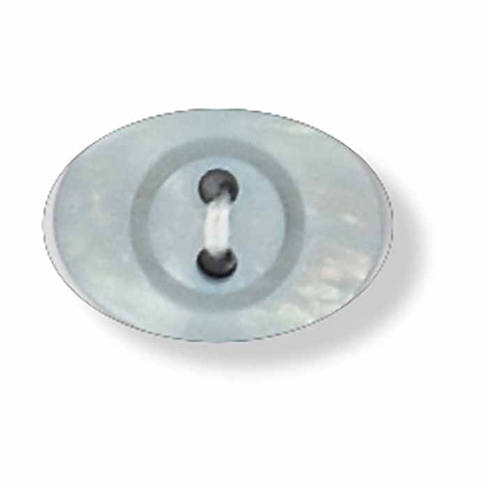 Oval Shell Effect Button - Light Blue (24 ligne) | King Cole