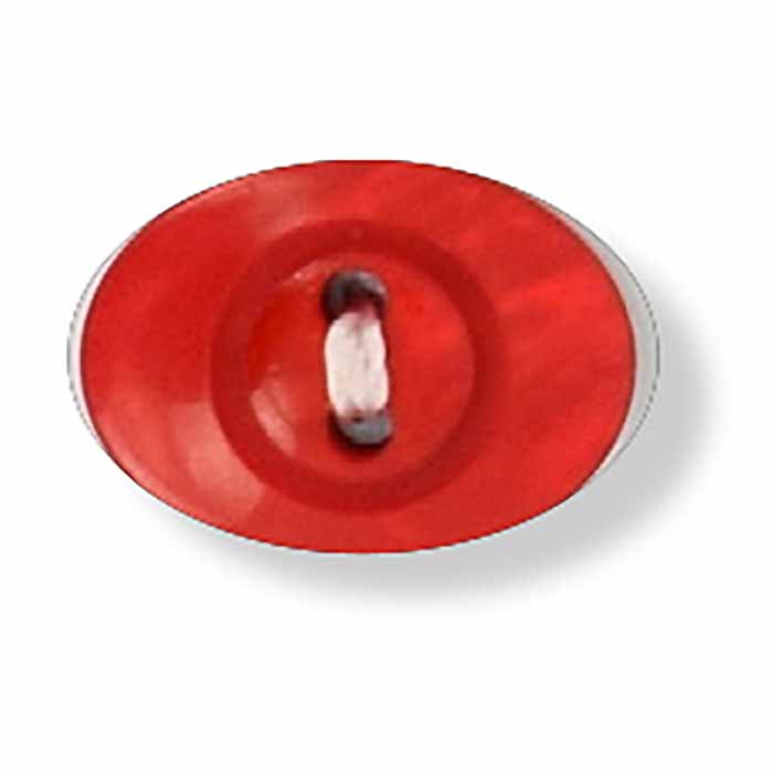 Oval Shell Effect Button - Red (24 ligne) | King Cole