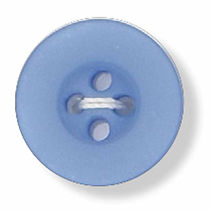 Round Deep-Rimmed Button - Cornflower (24 ligne)