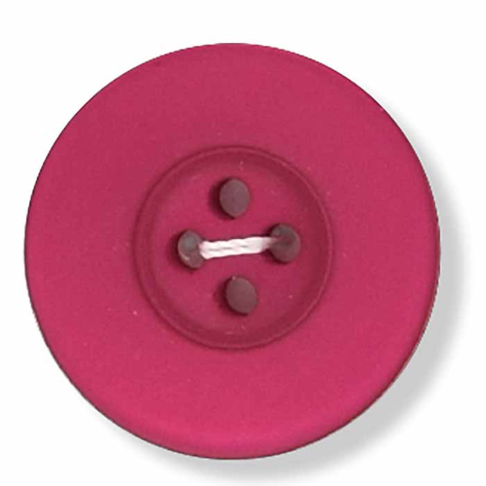 Round Deep-Rimmed Button - Cerise (36 ligne)