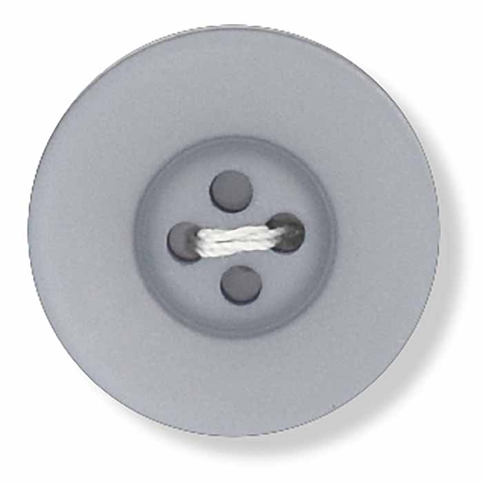 Round Deep-Rimmed Button - Silver (36 ligne)