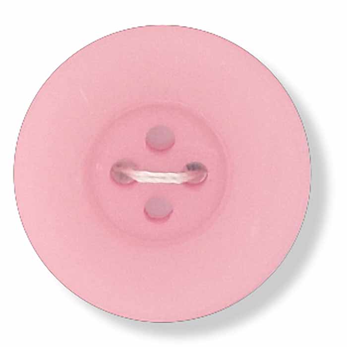 Round Deep-Rimmed Button - Pink (36 ligne) | King Cole
