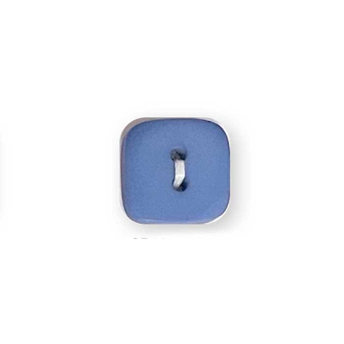 Square Plain Button - Blue (30 ligne)