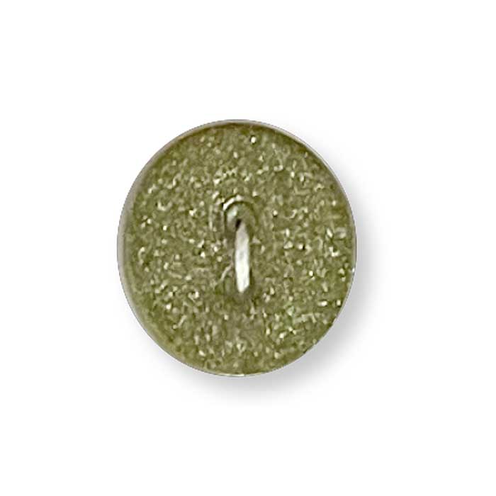 Glitter Round Flat Button - Green (32 ligne)
