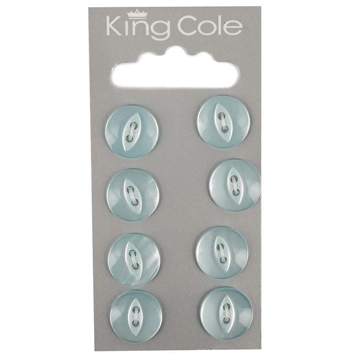 Fish-Eye Buttons - Blue (Small)