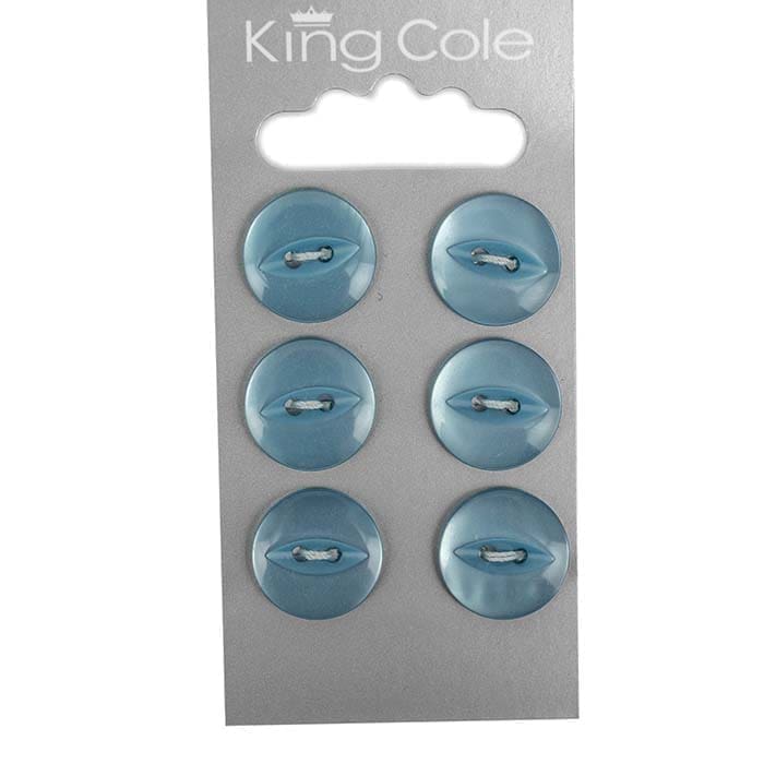 Fish-Eye Buttons - Blue (Medium)