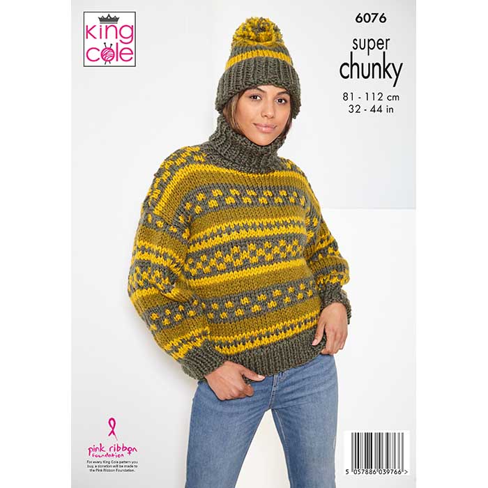 Cardigan, Sweater, & Hat Knitted in Big Value Super Chunky