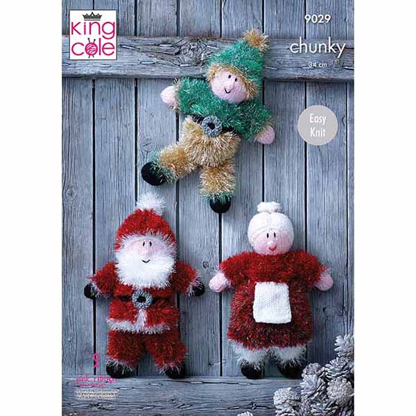 Christmas Toys Knitted with Tinsel Chunky & Dollymix DK | King Cole