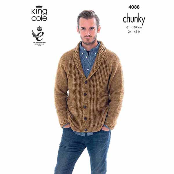 Cardigan and Hoodie Knitted with Big Value Chunky | King Cole