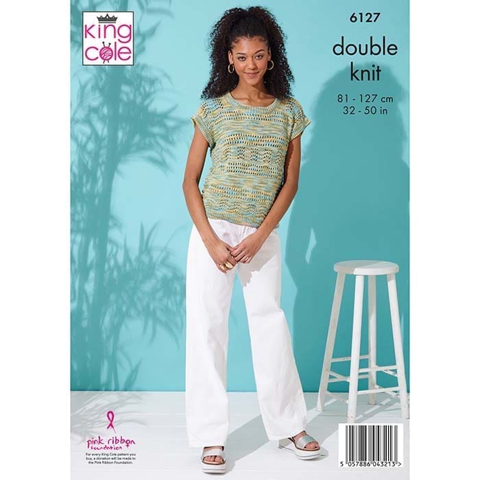 Sweater & Top Knitted in Linendale Reflections DK | King Cole