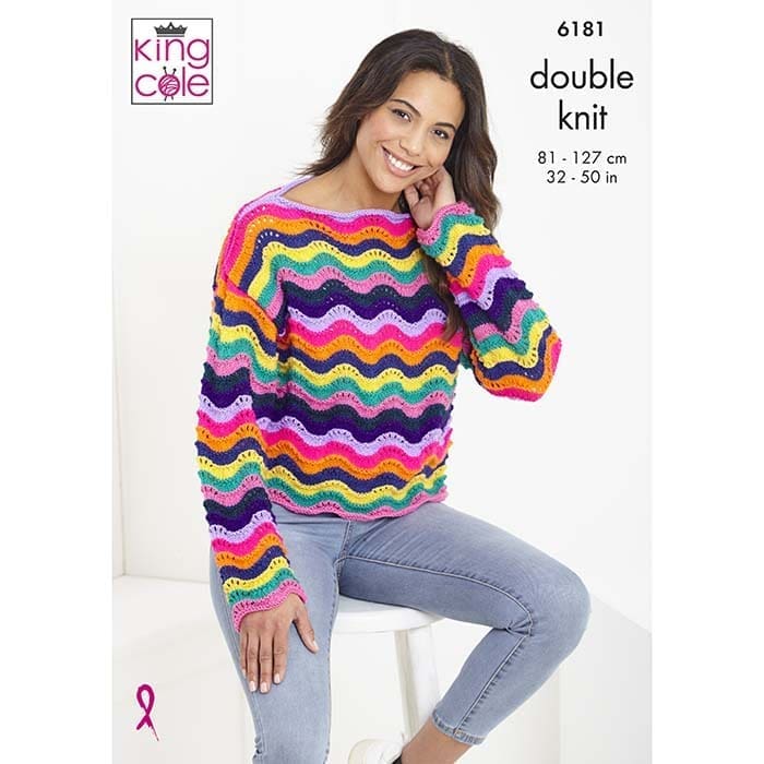 Sweater and Cardigan: Knitted in King Cole Pricewise DK | King Cole