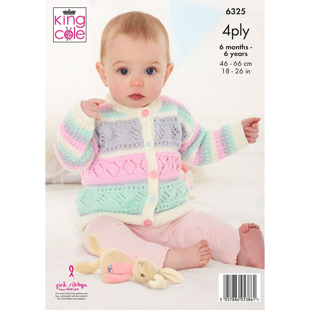 Sweater and Cardigan knitted in Cheished 4ply | King Cole