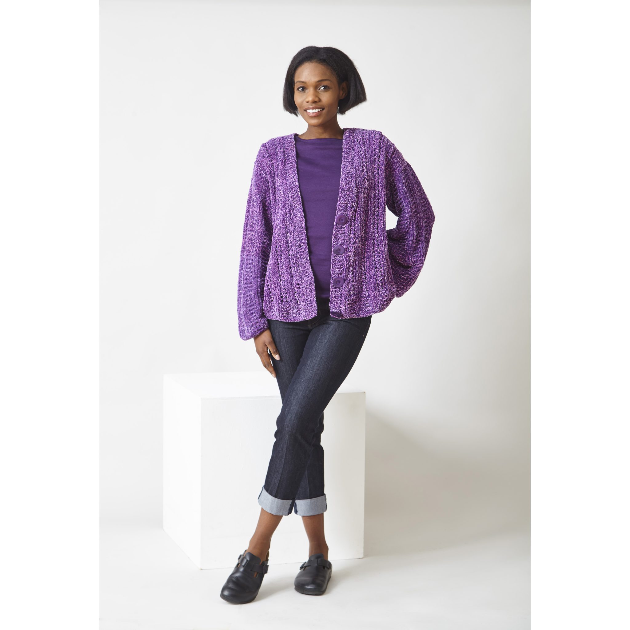 Sweater and Cardigan knitted in Yummy Tweed | King Cole