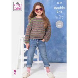 Sweater and Cardigan knitted in Jamboree DK | King Cole