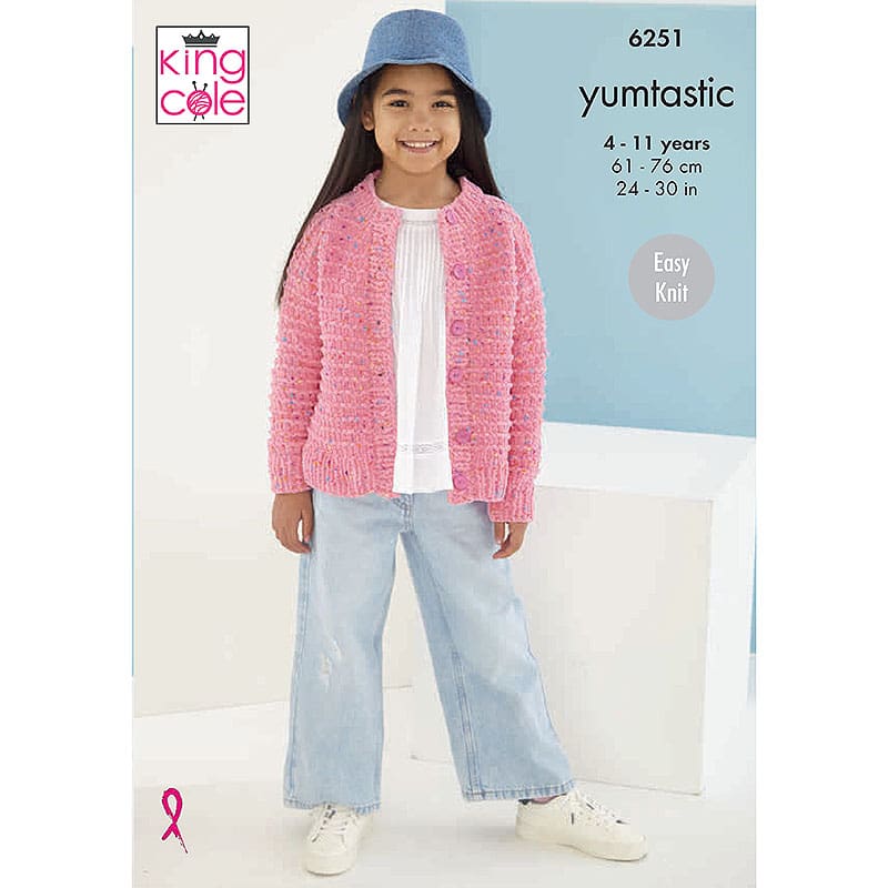 Child's Sweater and Cardigan knitted in Yumtastic | King Cole