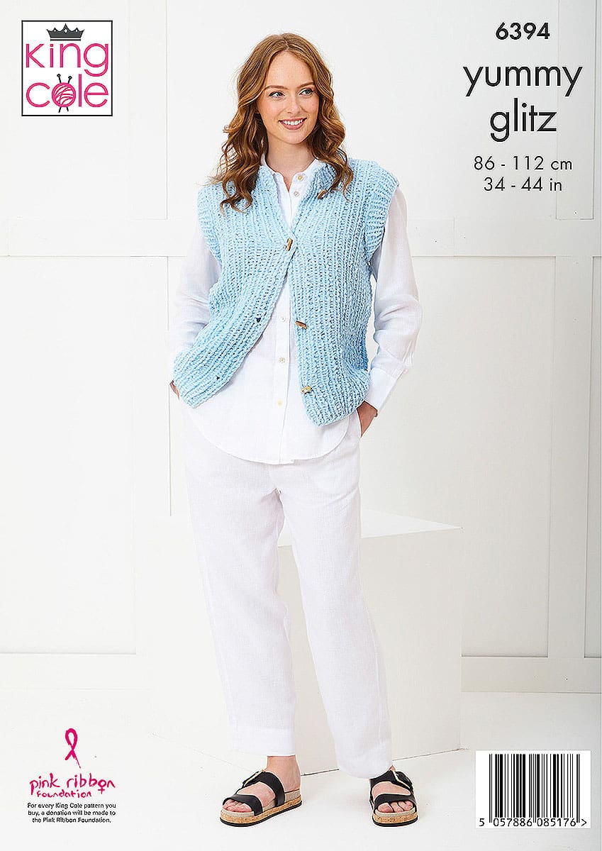 shiiiiiさま専用eLLa summerwool cocoon gilet She_Sky-Navy-Front-Tie-Knit-