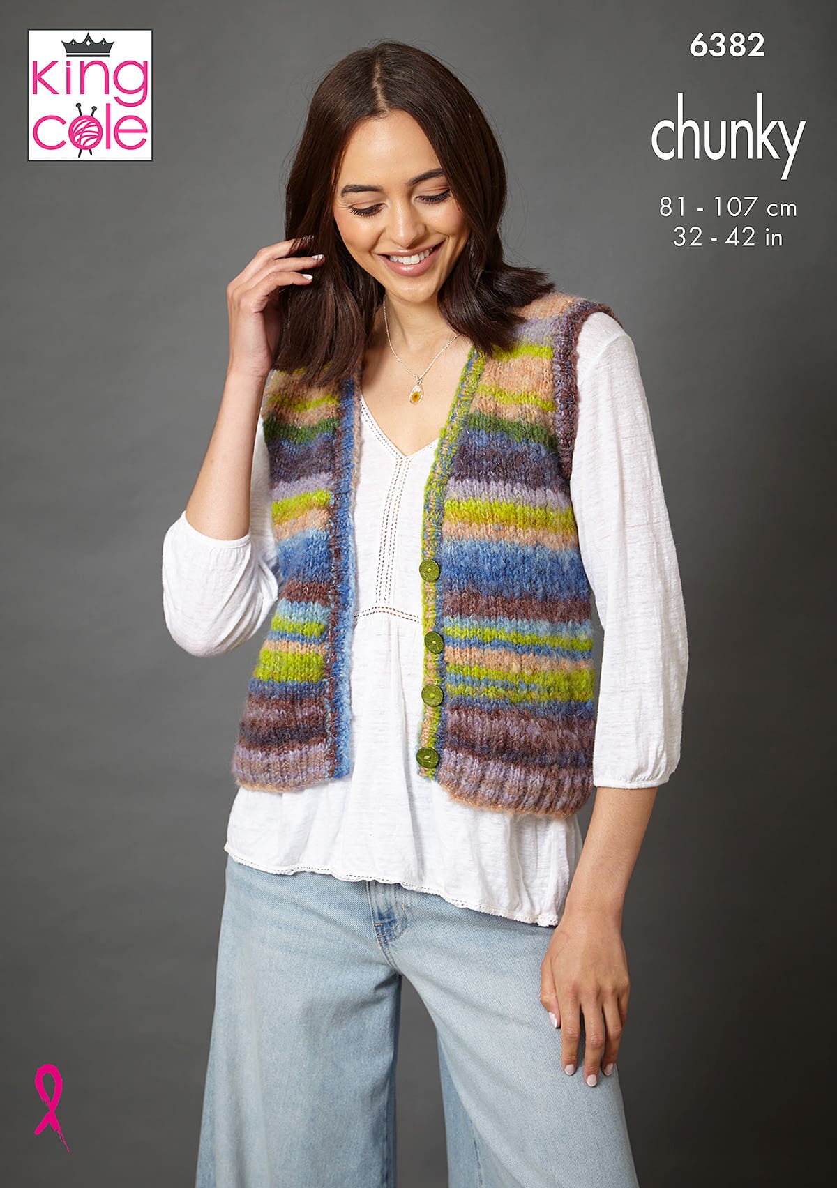 Waistcoat and Tank Top knitted in Flair Chunky | King Cole