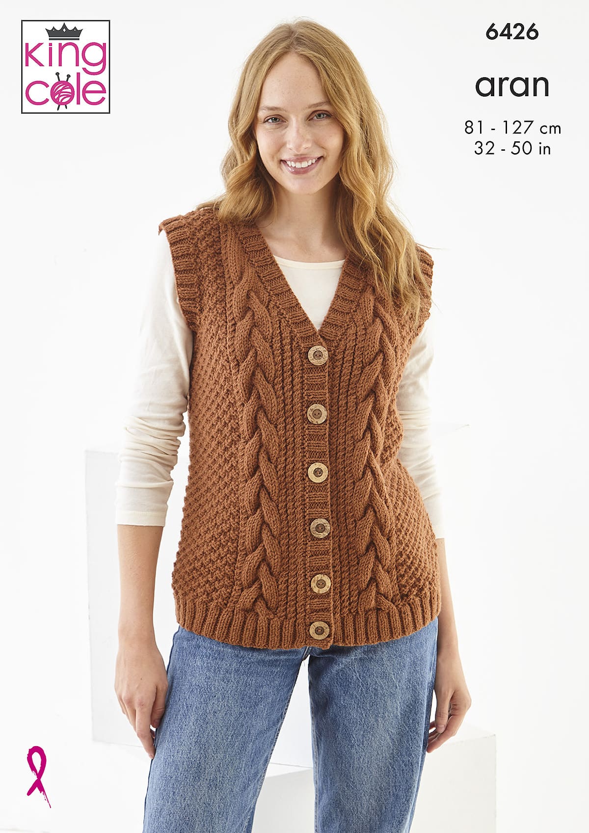 Waistcoat and Cardigan knitted in Big Value Aran | King Cole