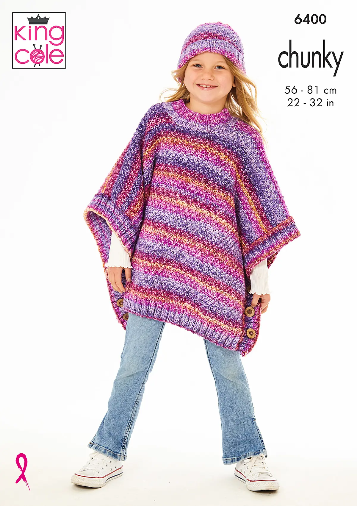 Poncho, Slipover and Hat knitted in Hedgerow Chunky | King Cole