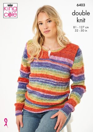 Sweater and Slipover knitted in Bramble DK | King Cole